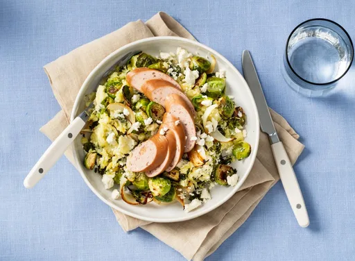 Boerenkoolstamppot met vegetarische rookworst