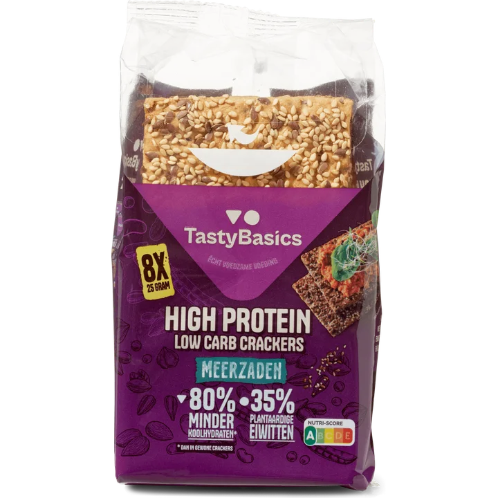 TastyBasics Low Carb - High Protein Cracker Meerzaden