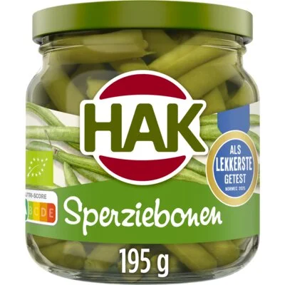 Hak Sperziebonen Bio 185 g