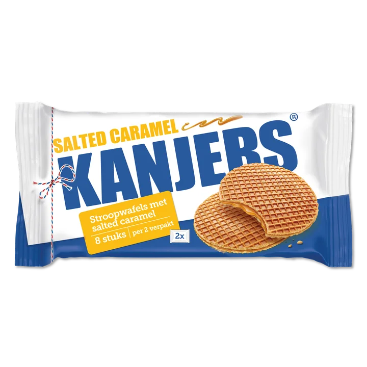 Kanjers Salted Caramel Stroopwafels 8 Stuks 320 g