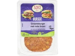 Groenteburger met Rode Linzen