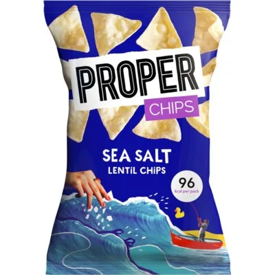 Proper Sea salt lentil chips
