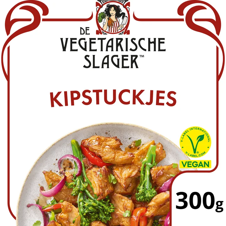 De Vegetarische Slager Kipstuckjes XL Voordeelverpakking 300 g