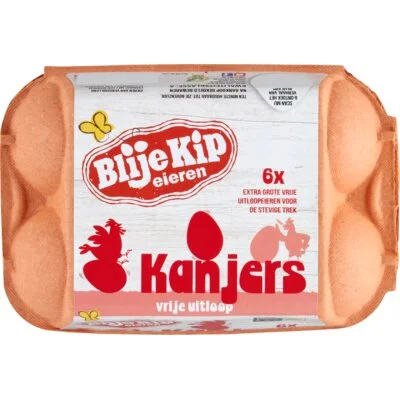 Blije Kip eieren Vrije uitloop kanjers