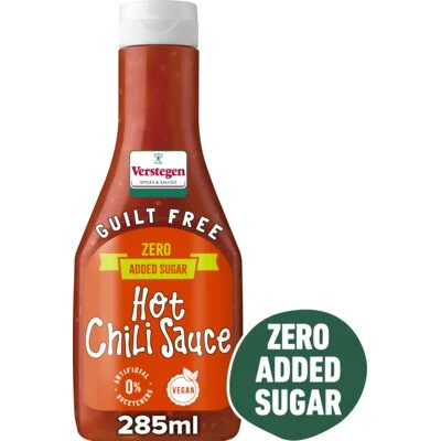 Verstegen Guilt Free Hot Chili Sauce 285 ml