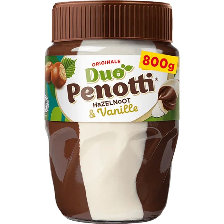 Duo Penotti Hazelnoot & Vanille Reuze Potti 800 g