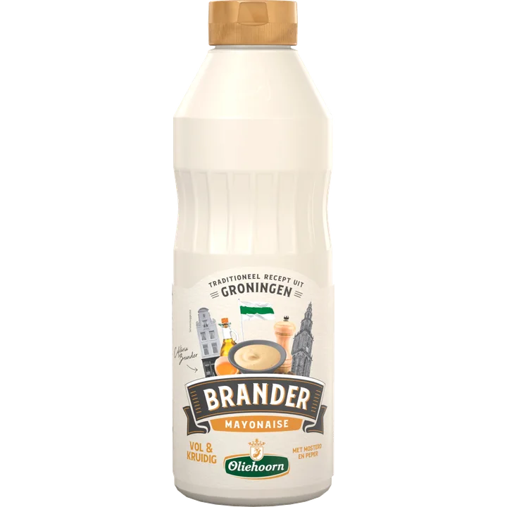 Oliehoorn Brander Mayonaise met Mosterd en Peper 750 ml