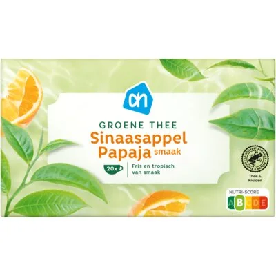 AH Groene thee sinaasappel & papaya