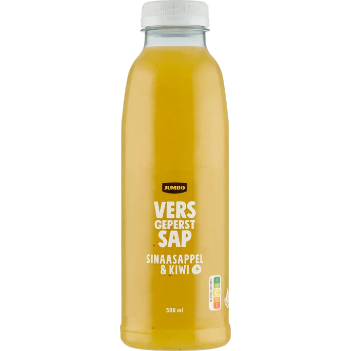 Jumbo Vers Geperst Sap Sinaasappel & Kiwi 500 ml