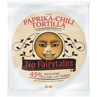 No Fairytales Paprika & chili tortilla wraps