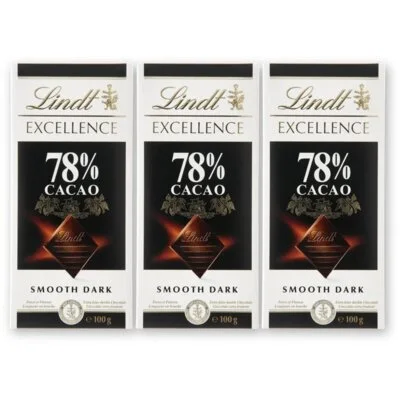 Lindt Excellence 78% pure chocolade 3-pack