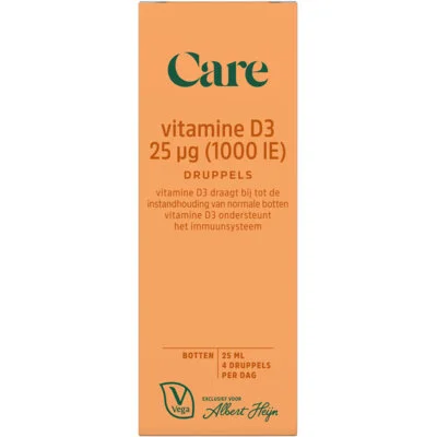 Care Vitamine D3 25µg druppels