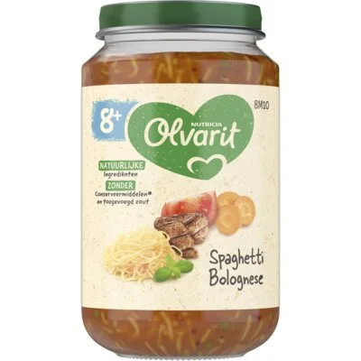 Olvarit Spaghetti bolognese 8m+