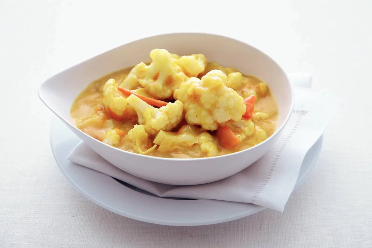 Bloemkoolcurry met tomaat