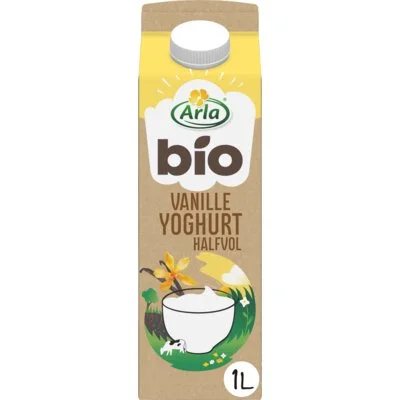 Arla Biologisch vanille yoghurt halfvol