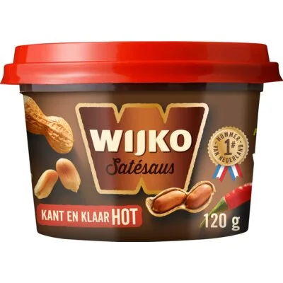 Wijko Satésaus Hot Kant en Klaar 120 g