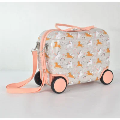 Princess traveller Kids ride on trolley unicorn