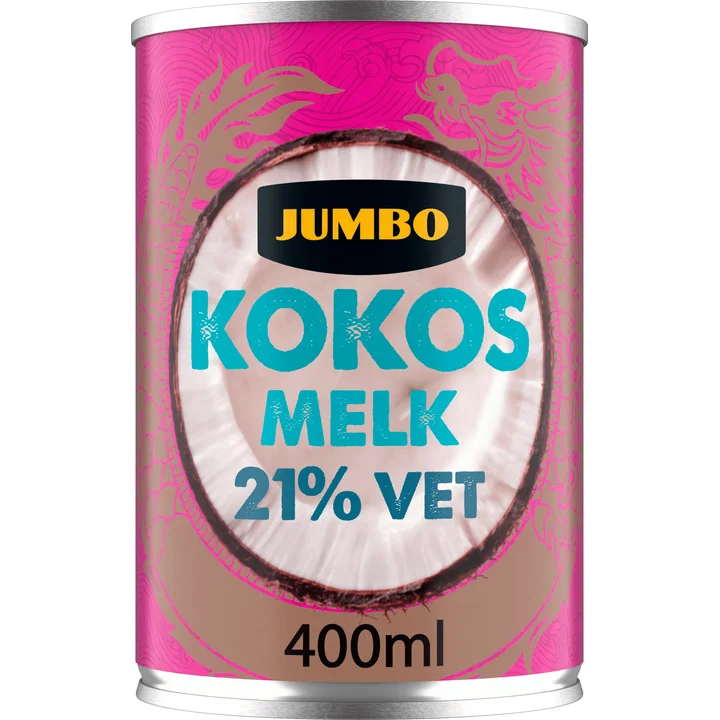 Jumbo Kokosmelk 21% Vet 400 ml