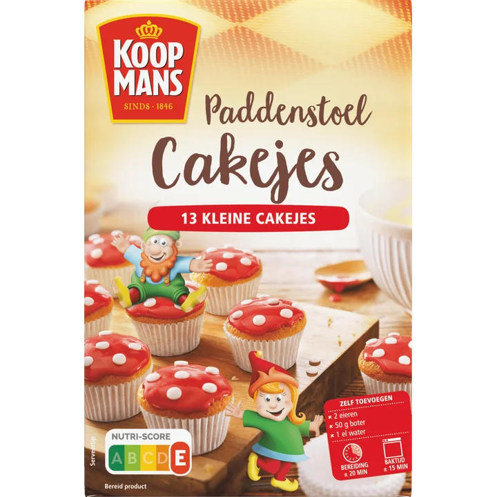 Koopmans Paddenstoel Cakejes 220 g