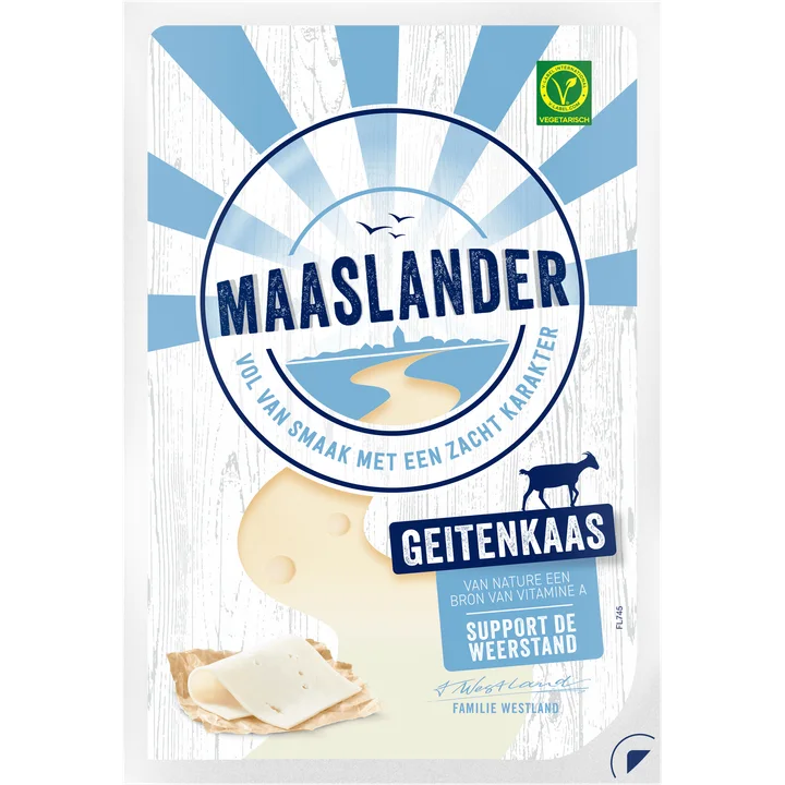 Maaslander Geitenkaas 50+ Plakken 140 g