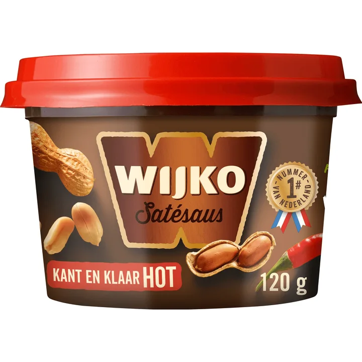 Wijko Satésaus Hot Kant en Klaar 120 g