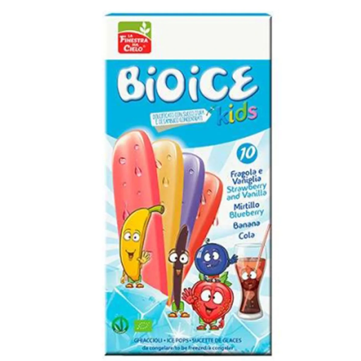 Bio ice multi frutti waterijs