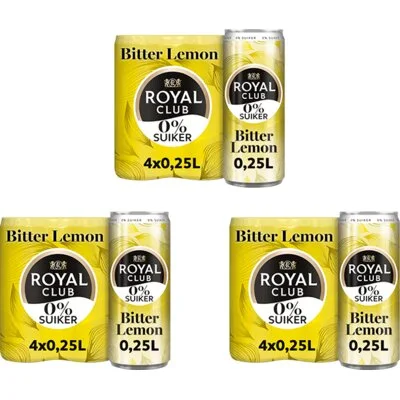 Royal Club Bitter lemon 0% suiker 12-pack