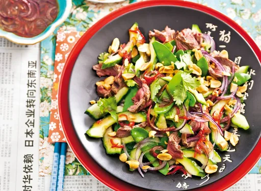 'Thaise' biefstuk salade
