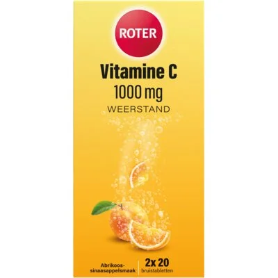 Roter Vitamine C 1000mg abrikoos bruistablet
