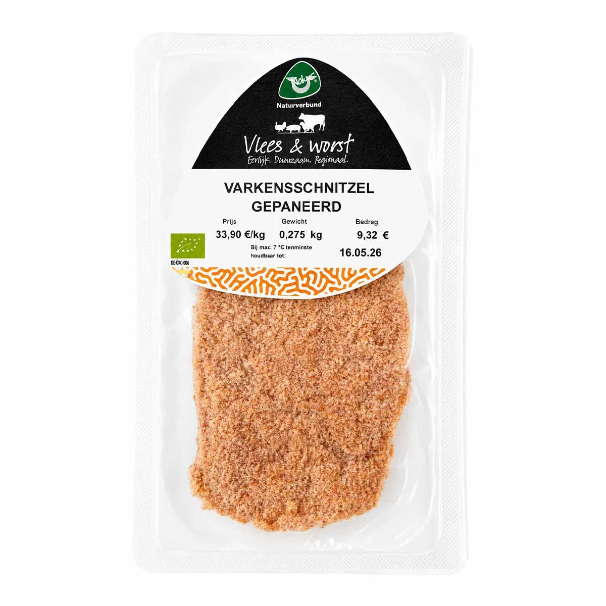 Schnitzel gepaneerd