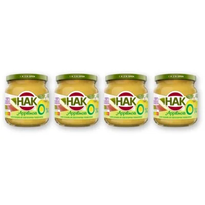 Hak Appelmoes 0% 4-pack