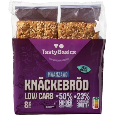 TastyBasics Low carb knäckebröd Maanzaad en sesam