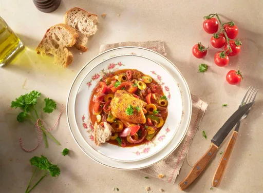 'Baskische' kip van Heinz (advertentie)