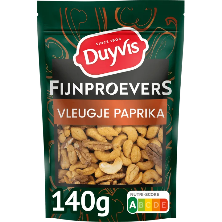 Duyvis Fijnproevers Notenmix Paprika 140 gr