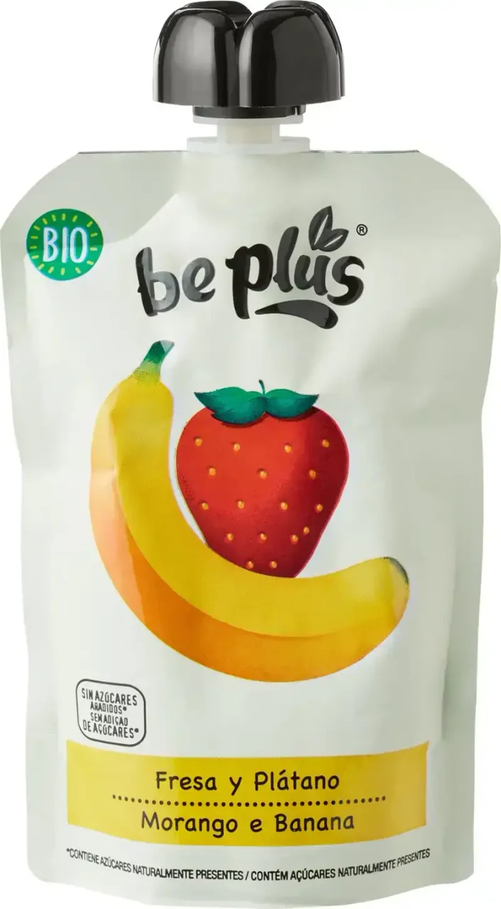 Knijpfruit aardbei banaan