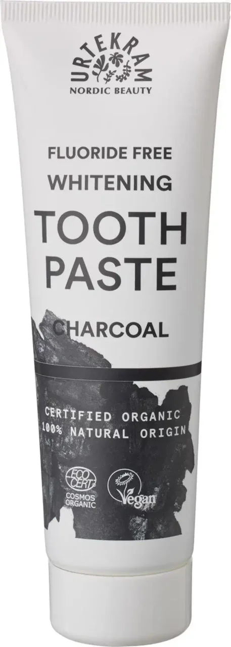 Fluoridevrije whitening tandpasta houtskool