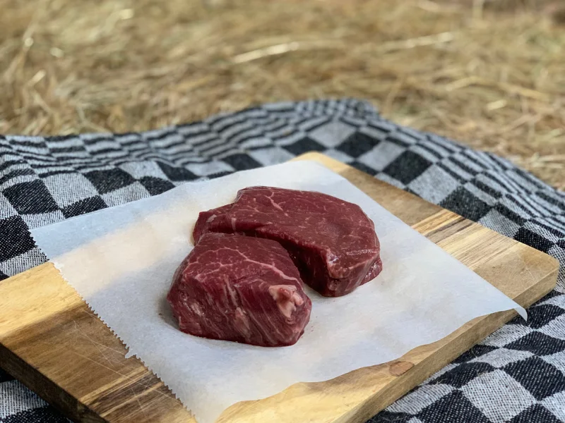 Boeren in het Bos Haasbiefstuk Ossehaas Tournedos van grasgevoerd rund