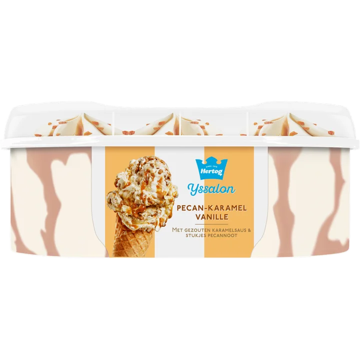Hertog IJssalon Ijs Pecan-Karamel Vanille 825 ml