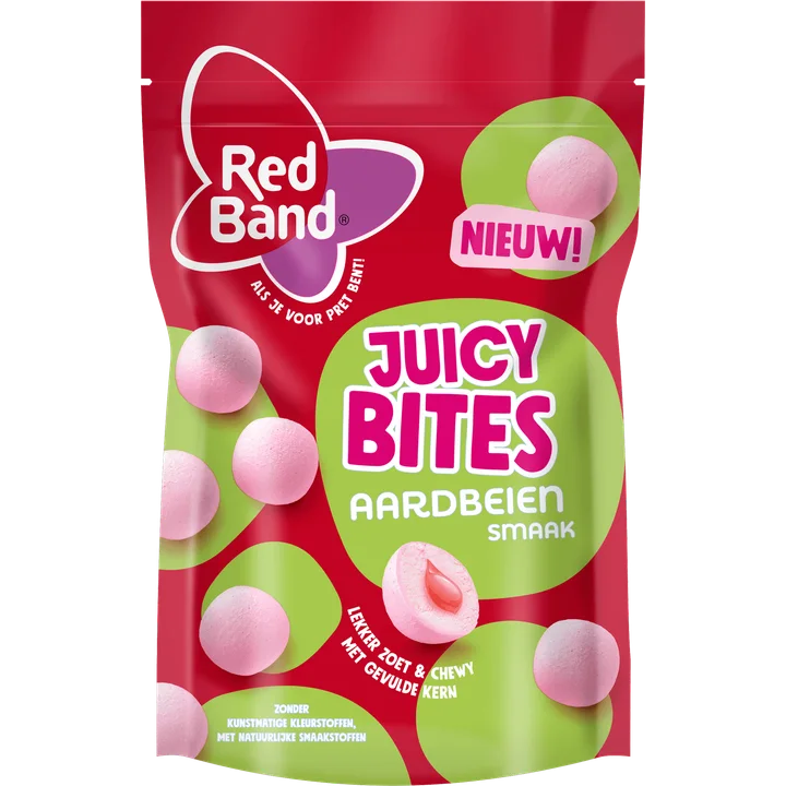 Red Band Juicy Bites Strawberry 145 g
