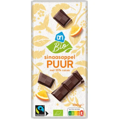 AH Biologisch Reep puur sinaasappel
