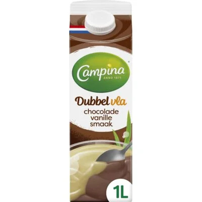 Campina Dubbelvla chocolade vanille smaak