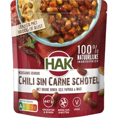 Hak Chili Sin Carne Schotel 550 g