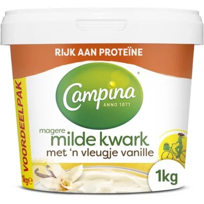 Campina Magere milde kwark vanille voordeelpak