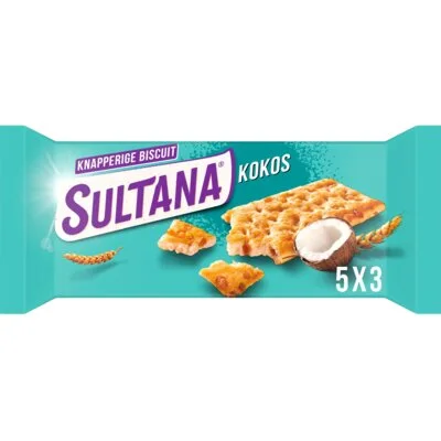Sultana Knapperige biscuit kokos