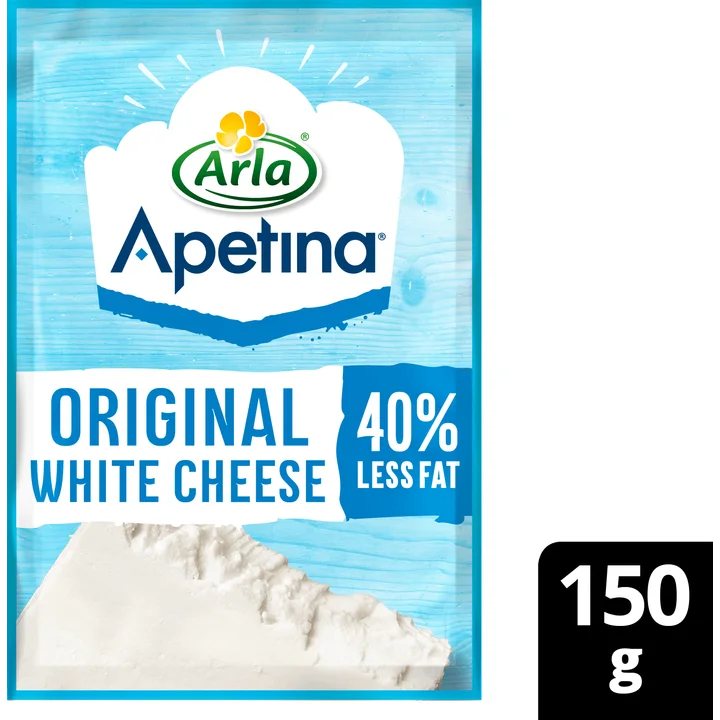 Arla Apetina witte kaas plak 40% minder vet