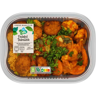 AH Terra Verse maaltijd falafel tabouleh