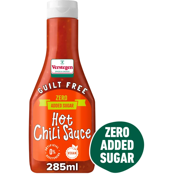Verstegen Guilt Free Hot Chili Sauce 285 ml