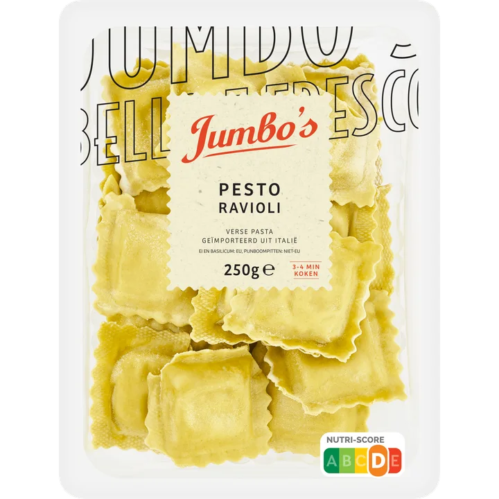 Jumbo's Ravioli met Pesto 250 g