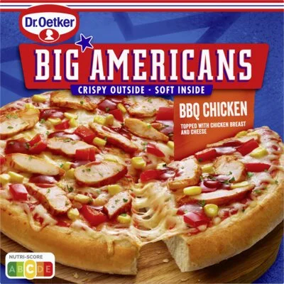 Dr. Oetker Big Americans pizza BBQ chicken