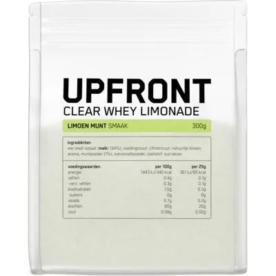 Upfront Clear whey limonade limoen munt smaak